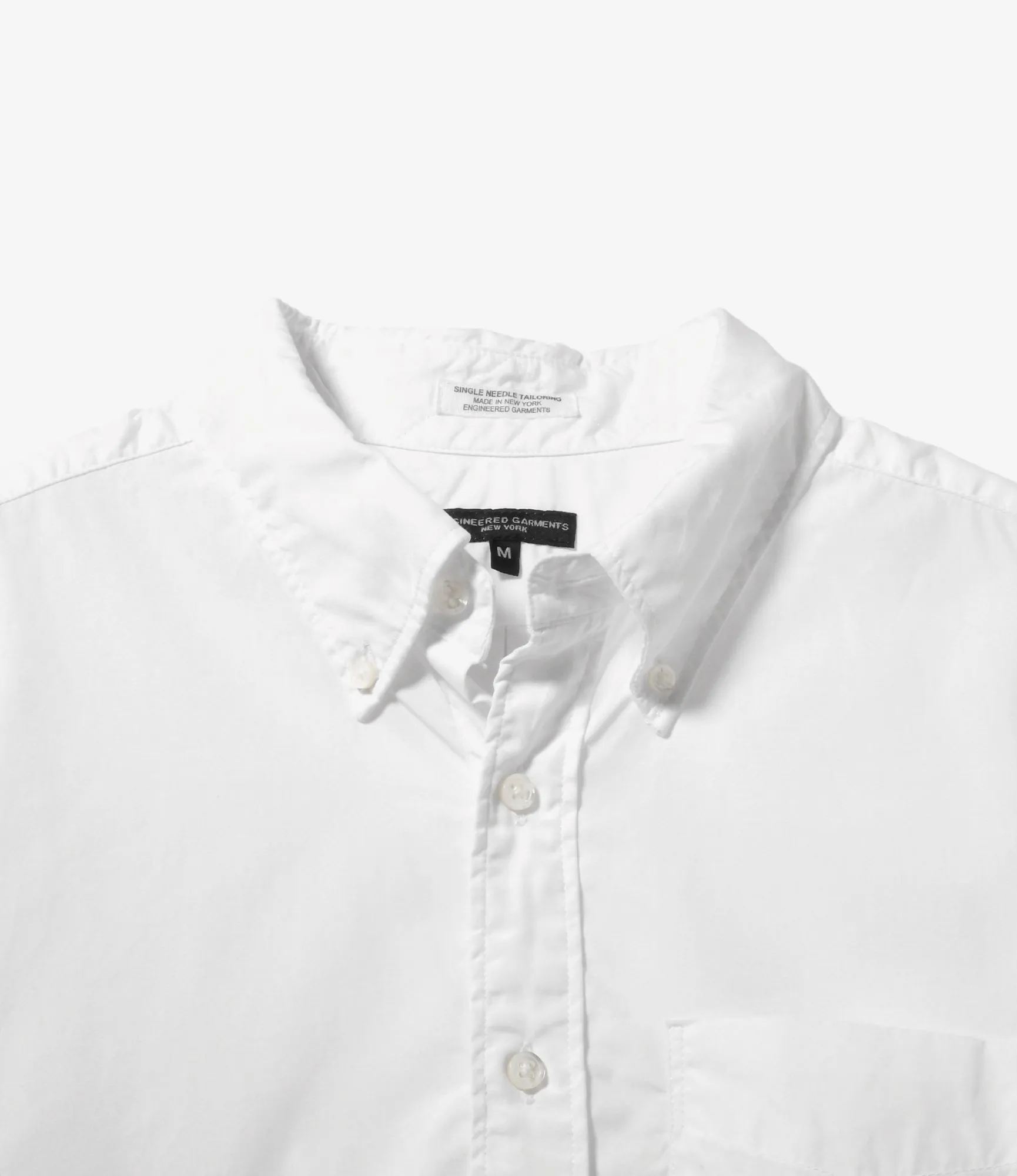 19th Century BD Shirt – White 100's 2-Ply Broadcloth