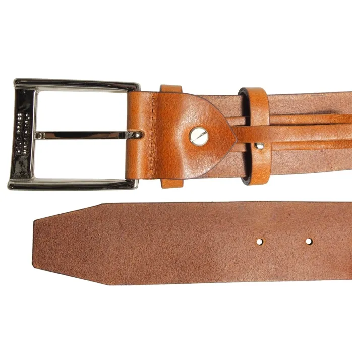 40 mm Bridle Leather Belt Tawny