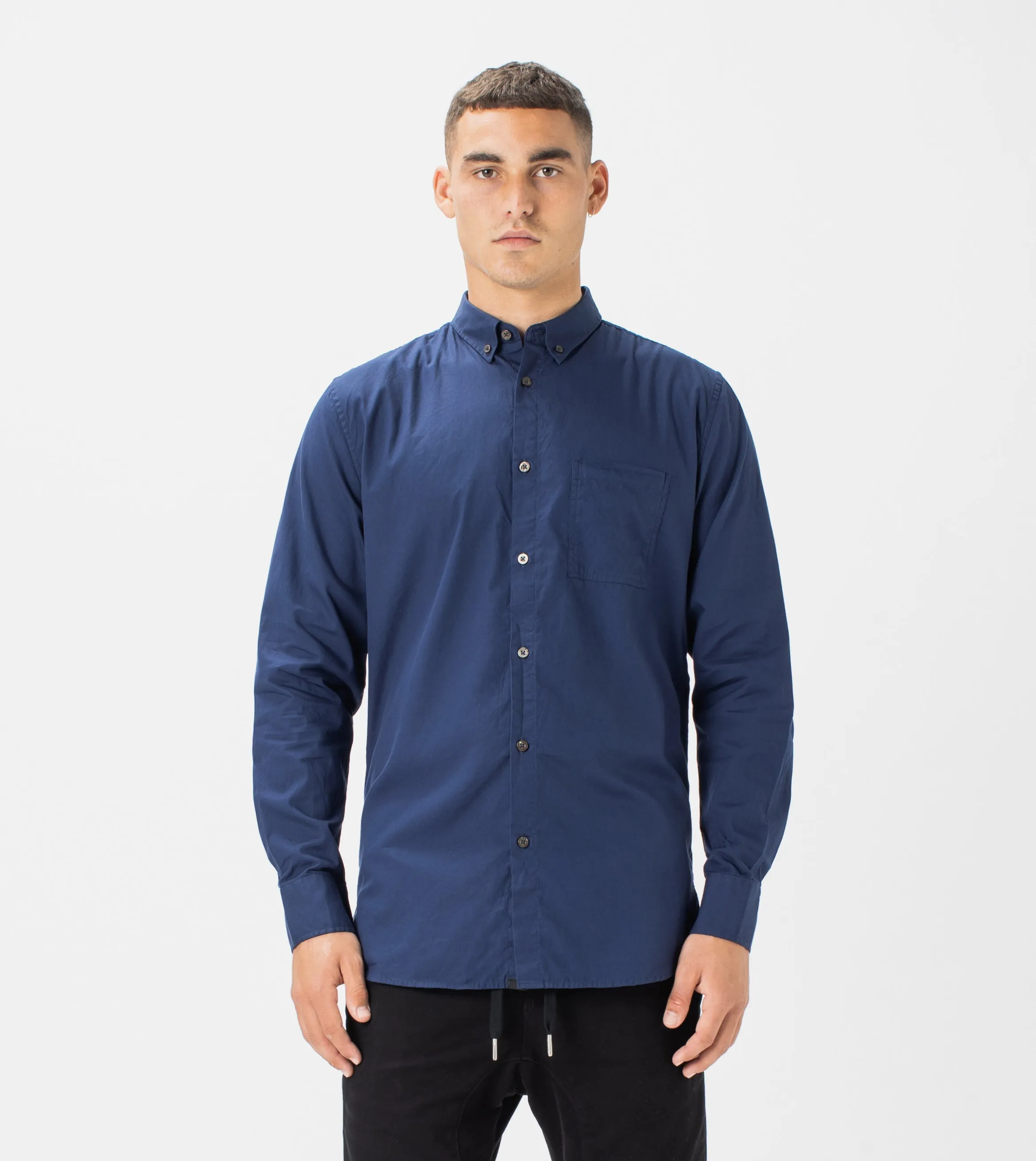 7 Foot LS Oxford Shirt Navy