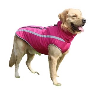 A Plus A Pets Luxurious Rain & Wind Protector Jacket for Dogs (Pink)