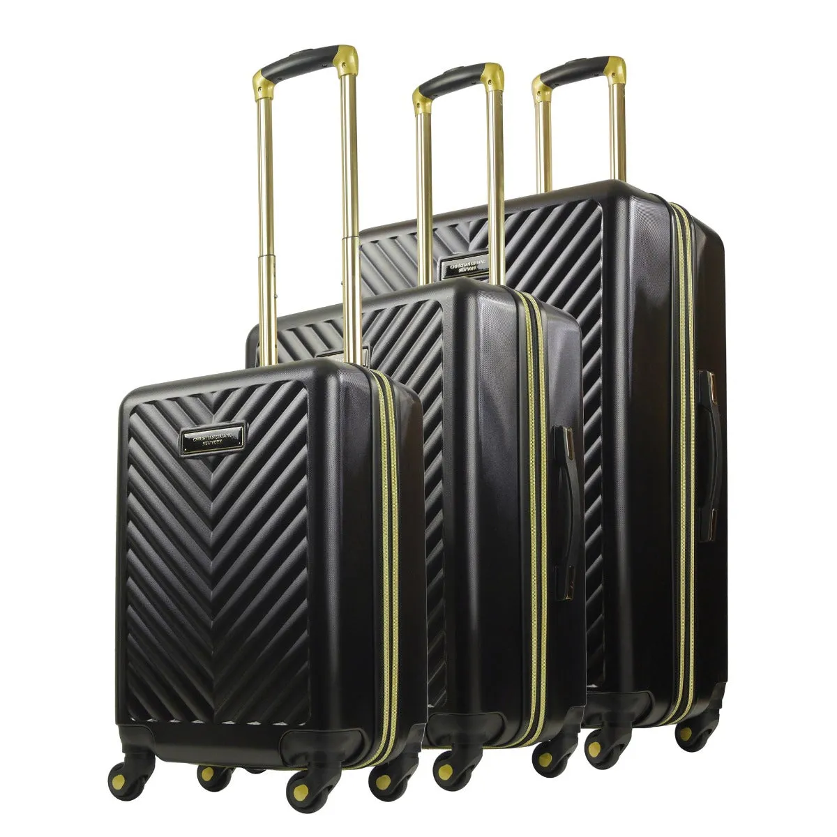 Addie Hardside Spinner 3-Piece Luggage Set - Black