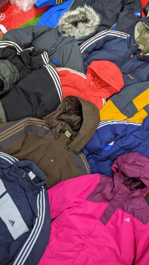 Adidas track and puffer Jackets - 39 Pieces