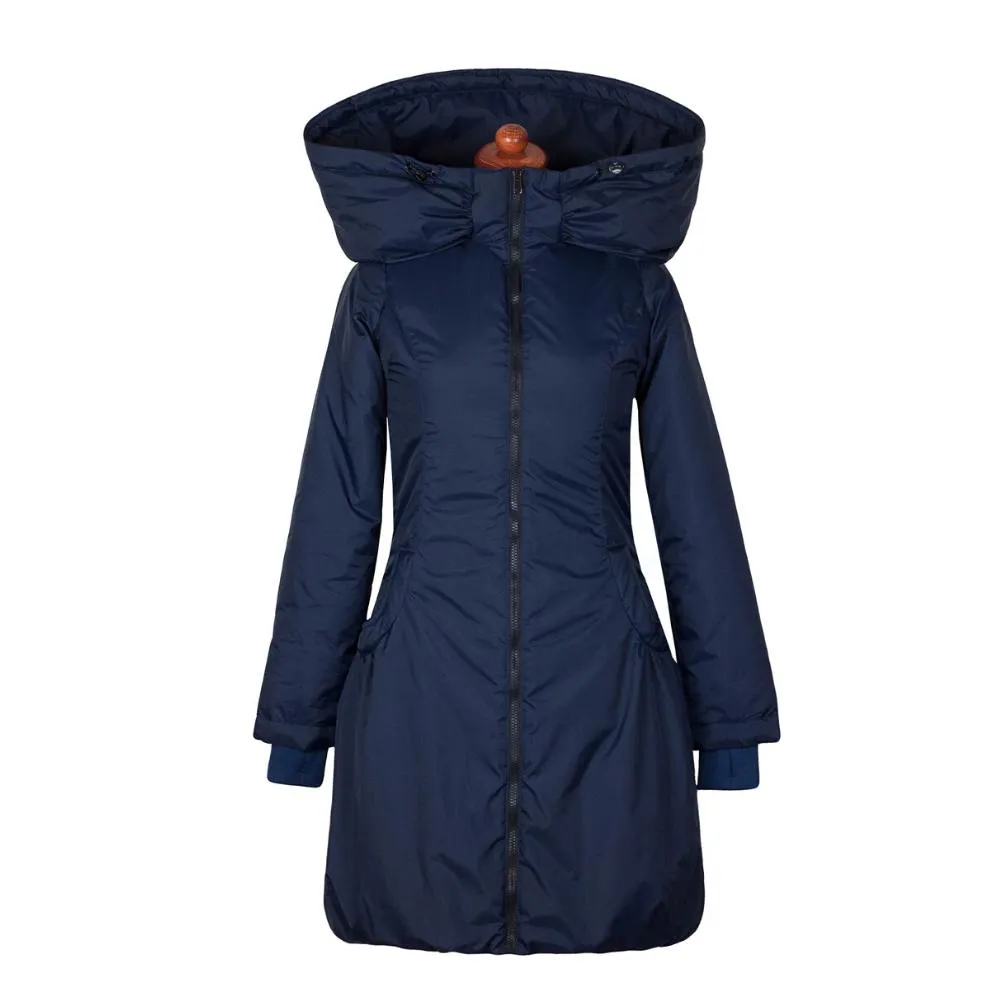 Angel Wings Babywearing Winter Coat Dark Blue