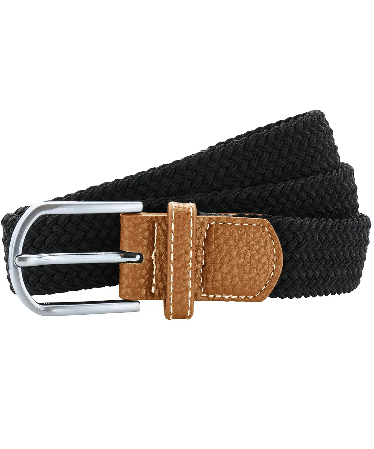 Black - Braid stretch belt