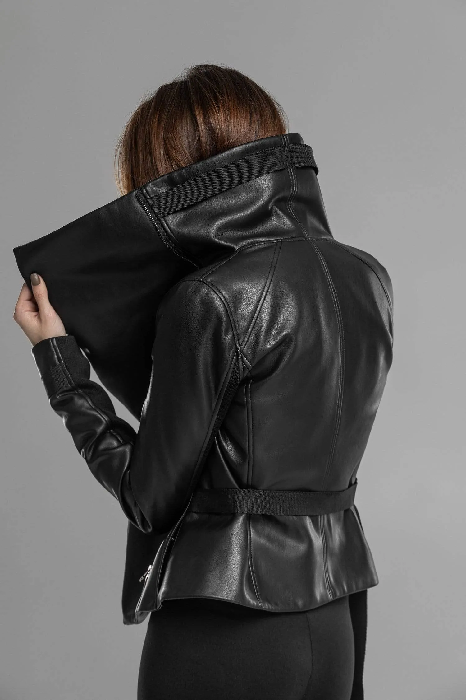 Black Faux Leather Jacket