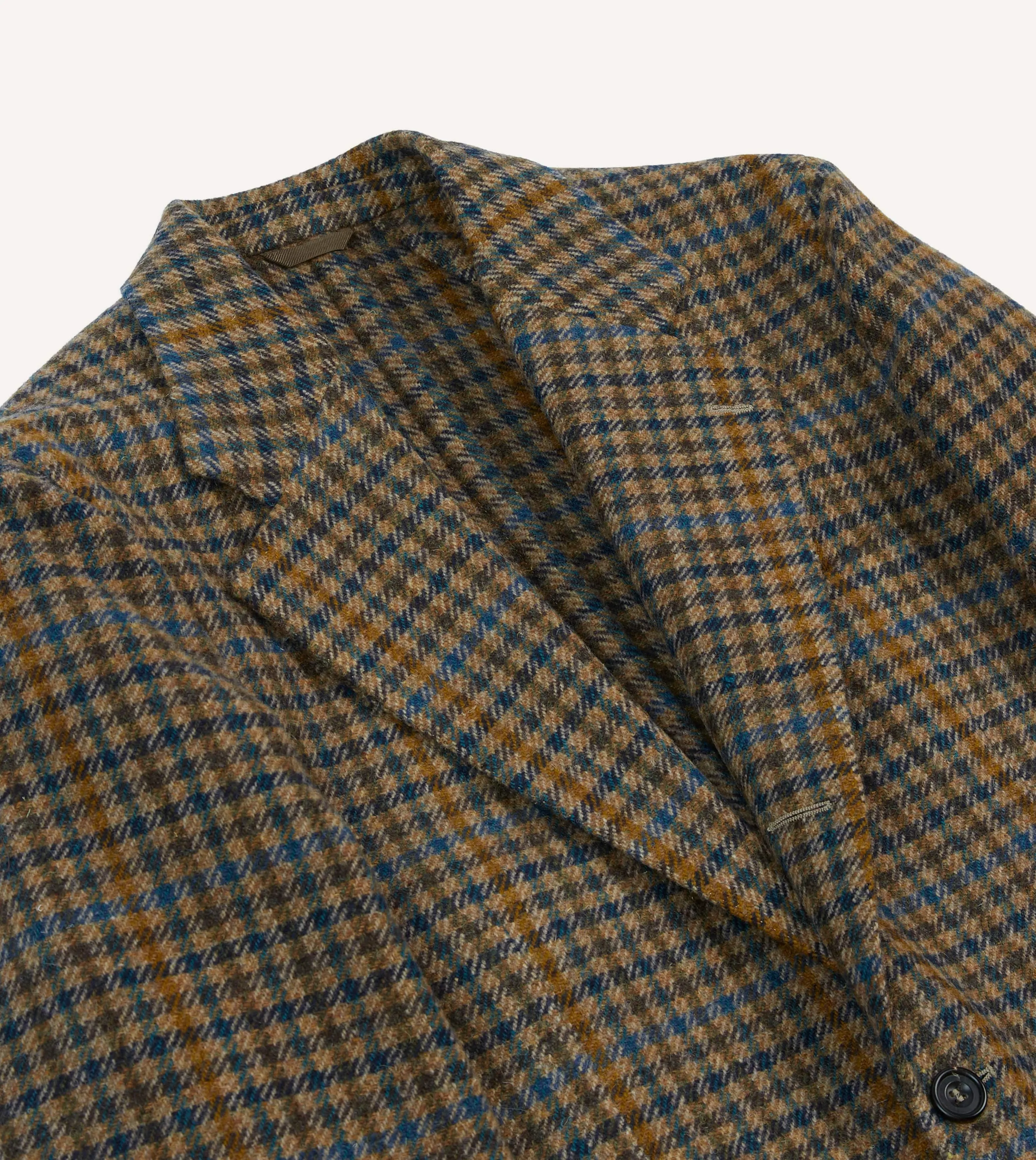 Blue Gun Club Check Tweed Blazer