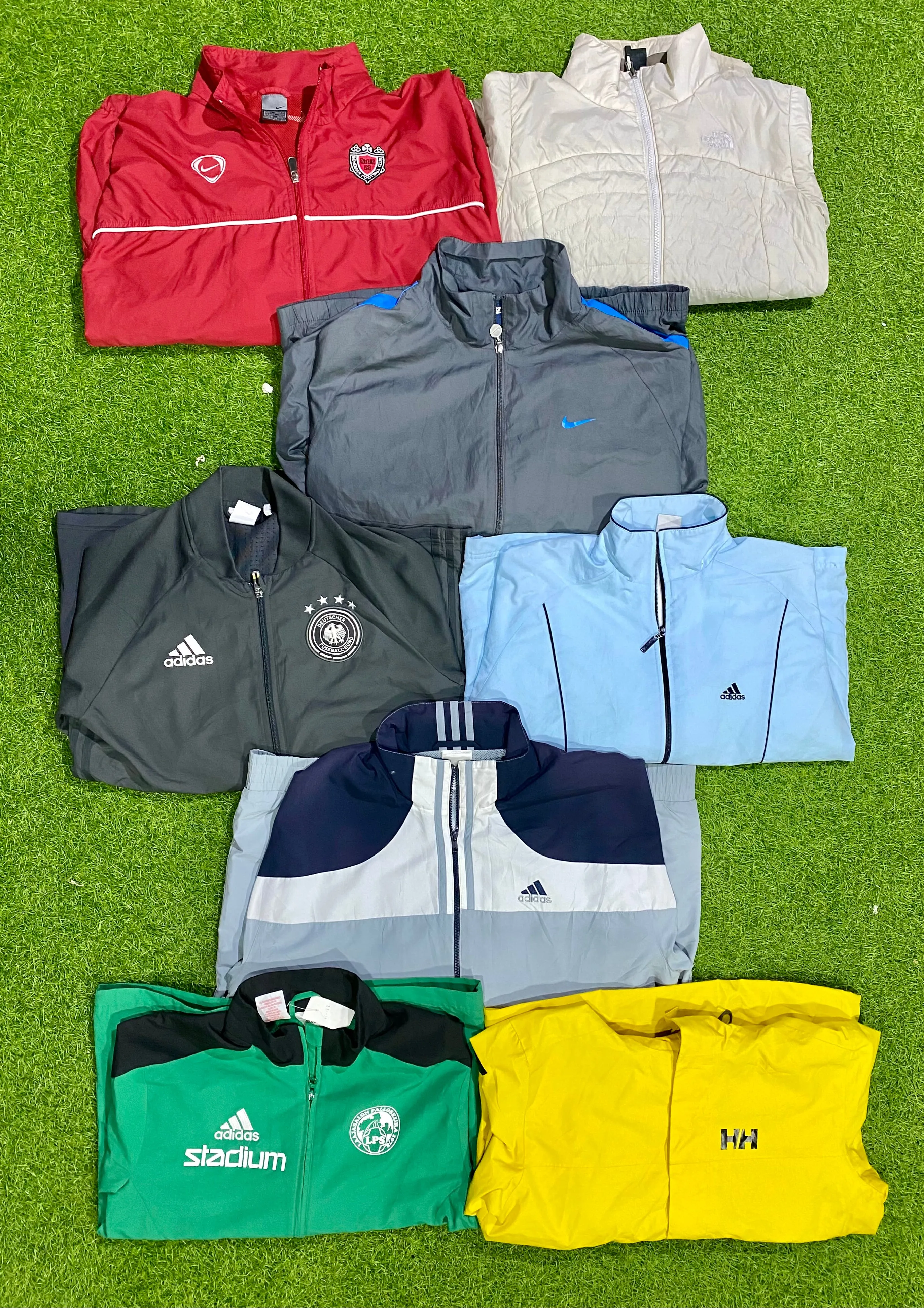 Branded Track/Windbreaker Jackets Including The North Face Nike Adidas and others