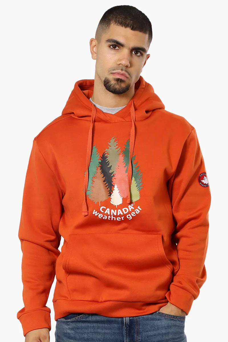 Canada Weather Gear Forest Graphic Hoodie - Orange