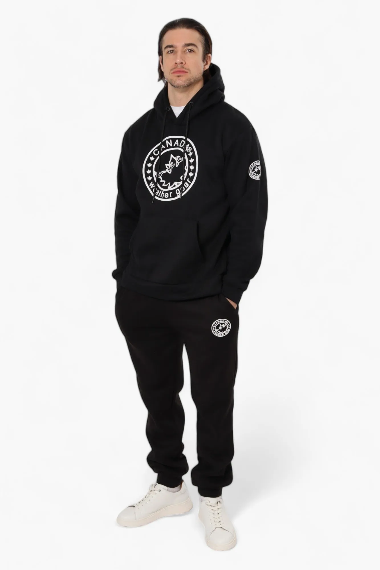 Canada Weather Gear Solid Centre Logo Hoodie - Black