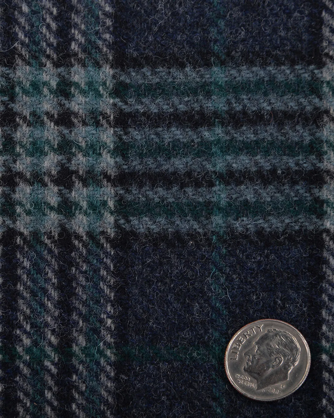 Cerruti Blue Green Wool Plaid Pants