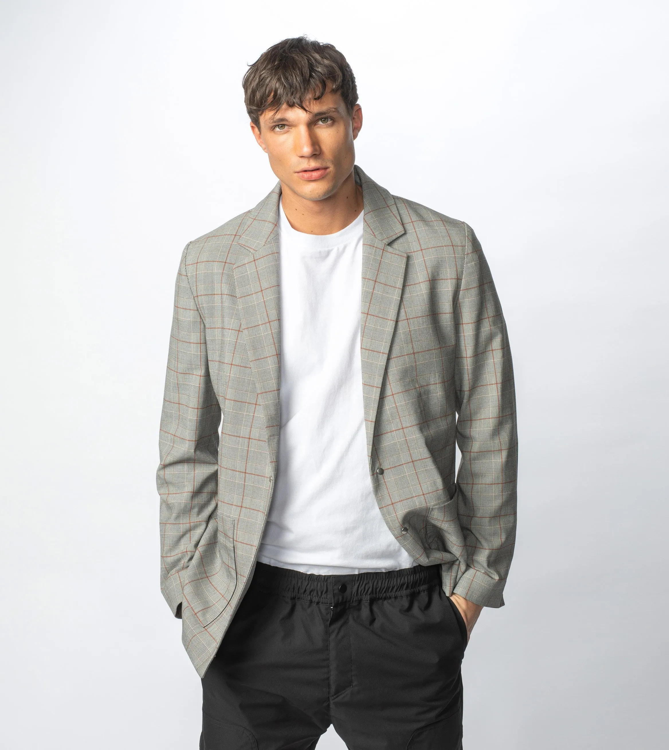 Check Os Blazer Grey Check