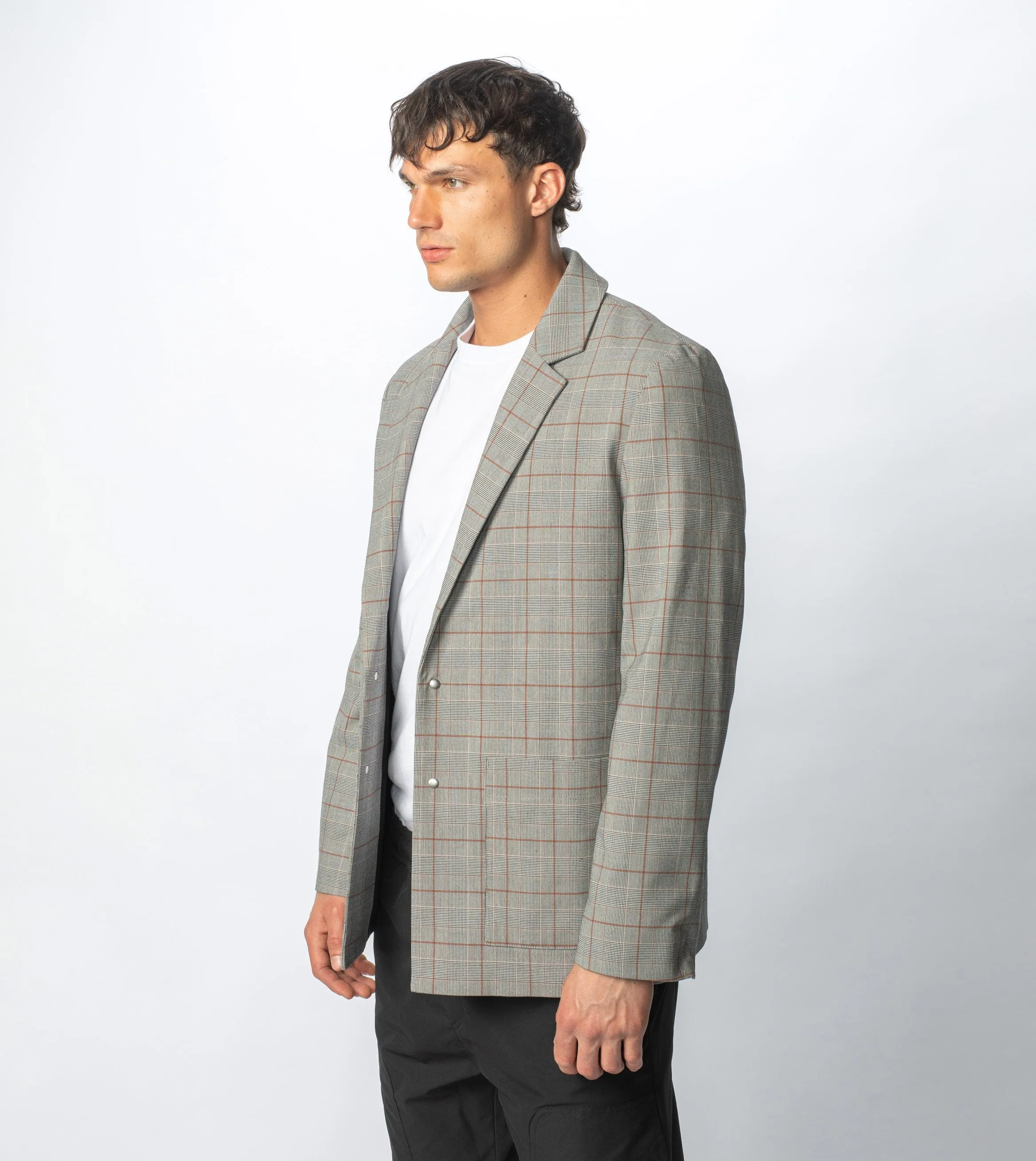 Check Os Blazer Grey Check