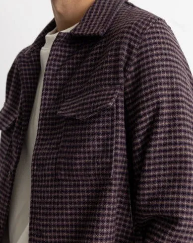 Check Overshirt in Plum