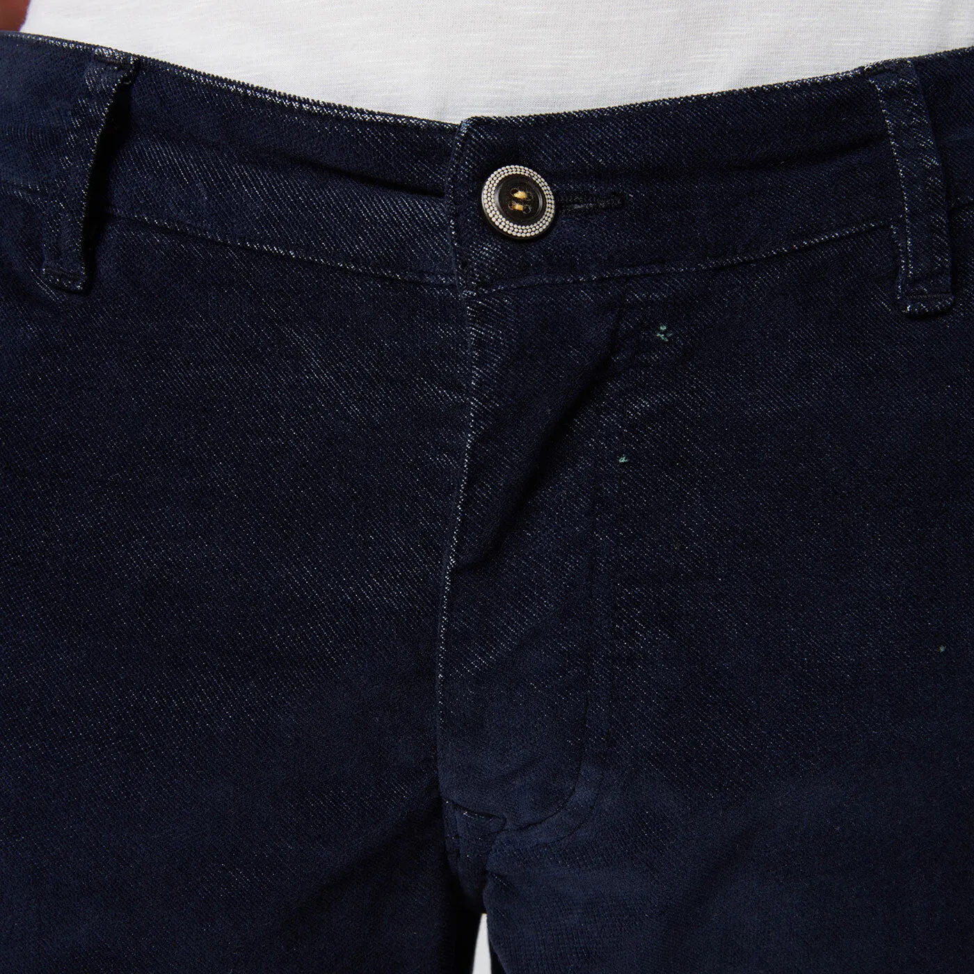 Chino 702 comfort velours bleu marine