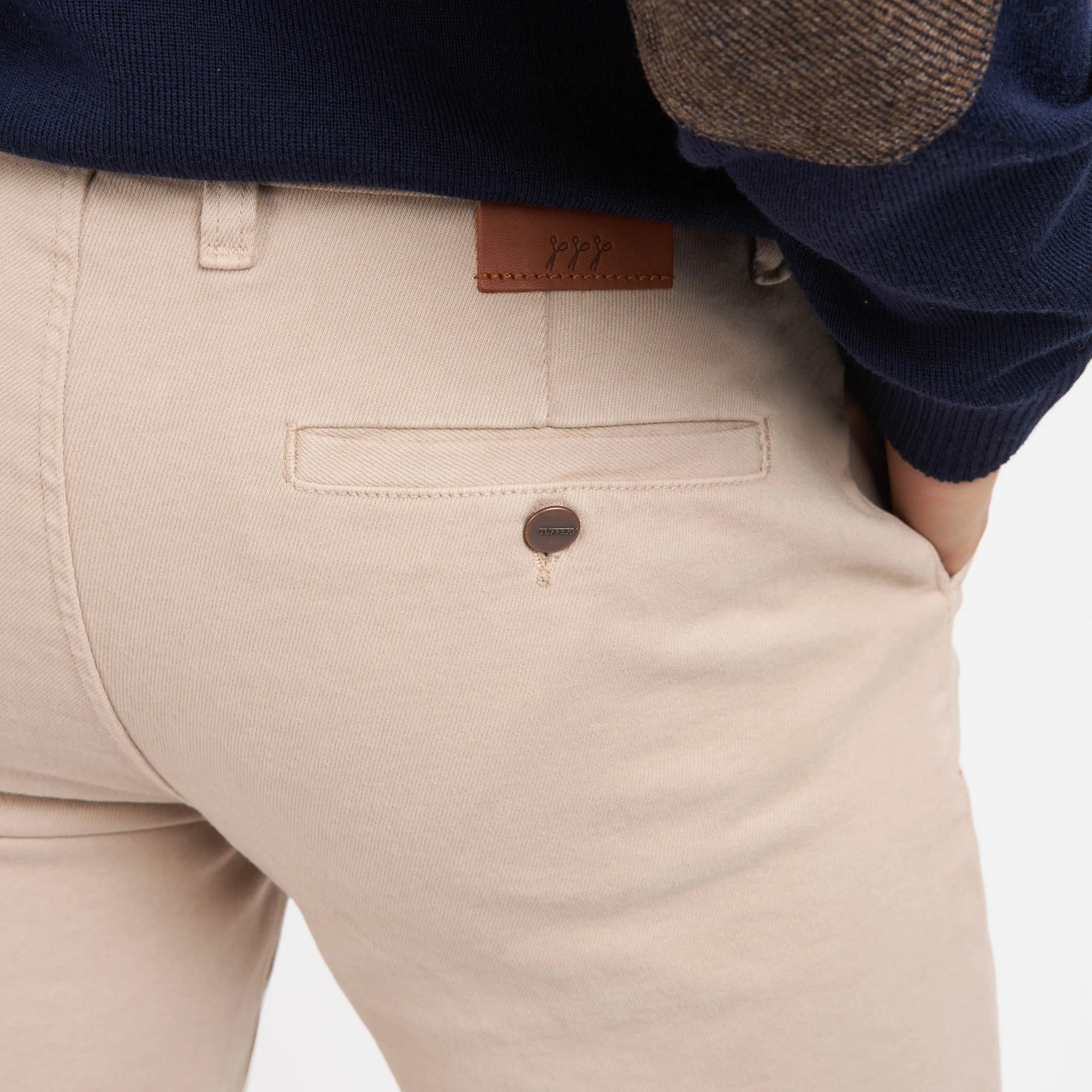 Chino homme droit ajusté Beige - Ernest