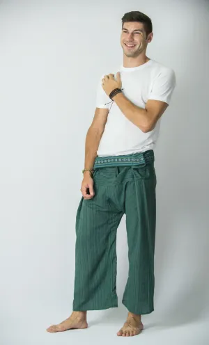 Cotton Thai Fisherman Yoga Massage Pants Aqua Marine