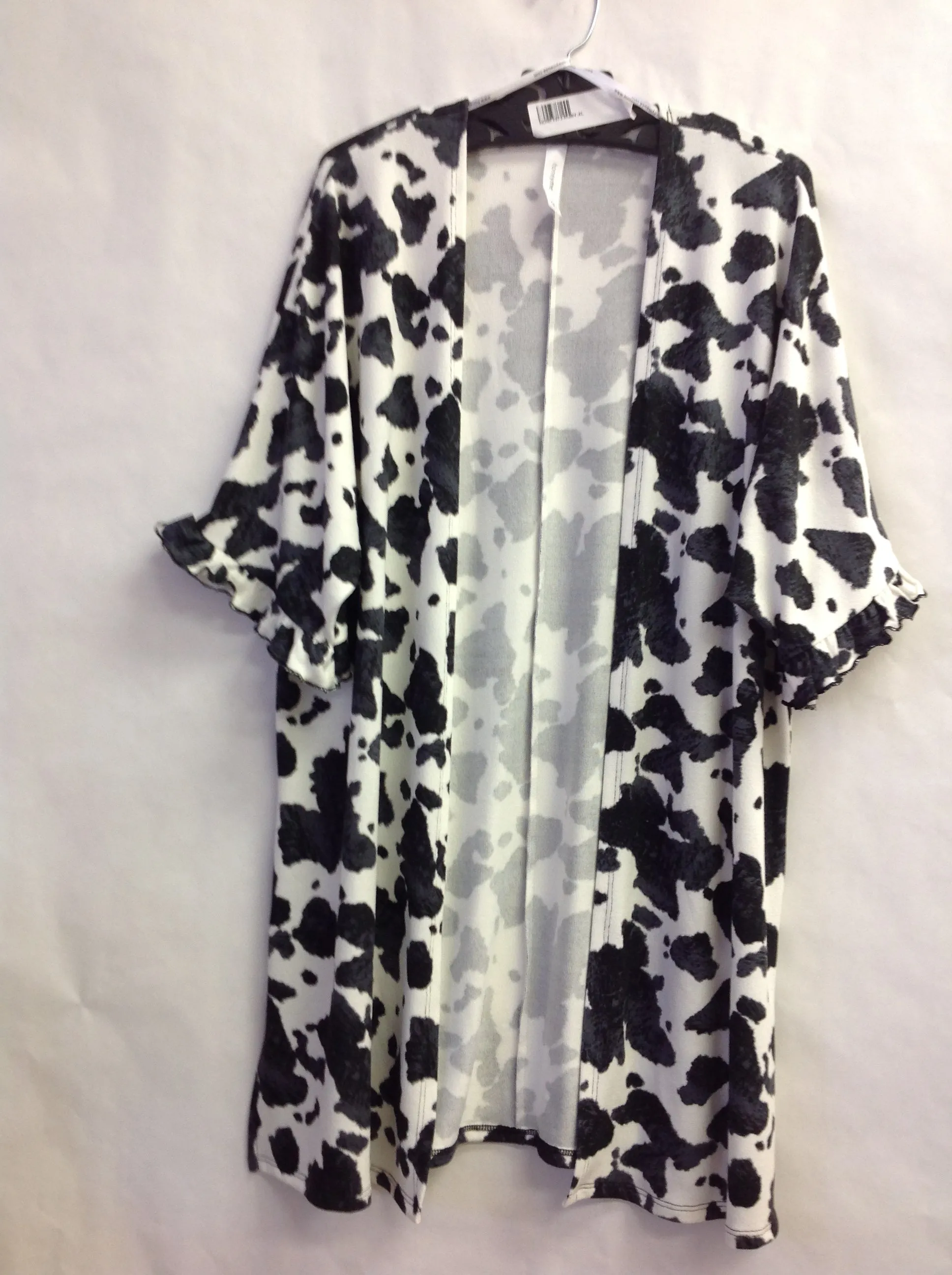 COW PRINT CARDIGAN