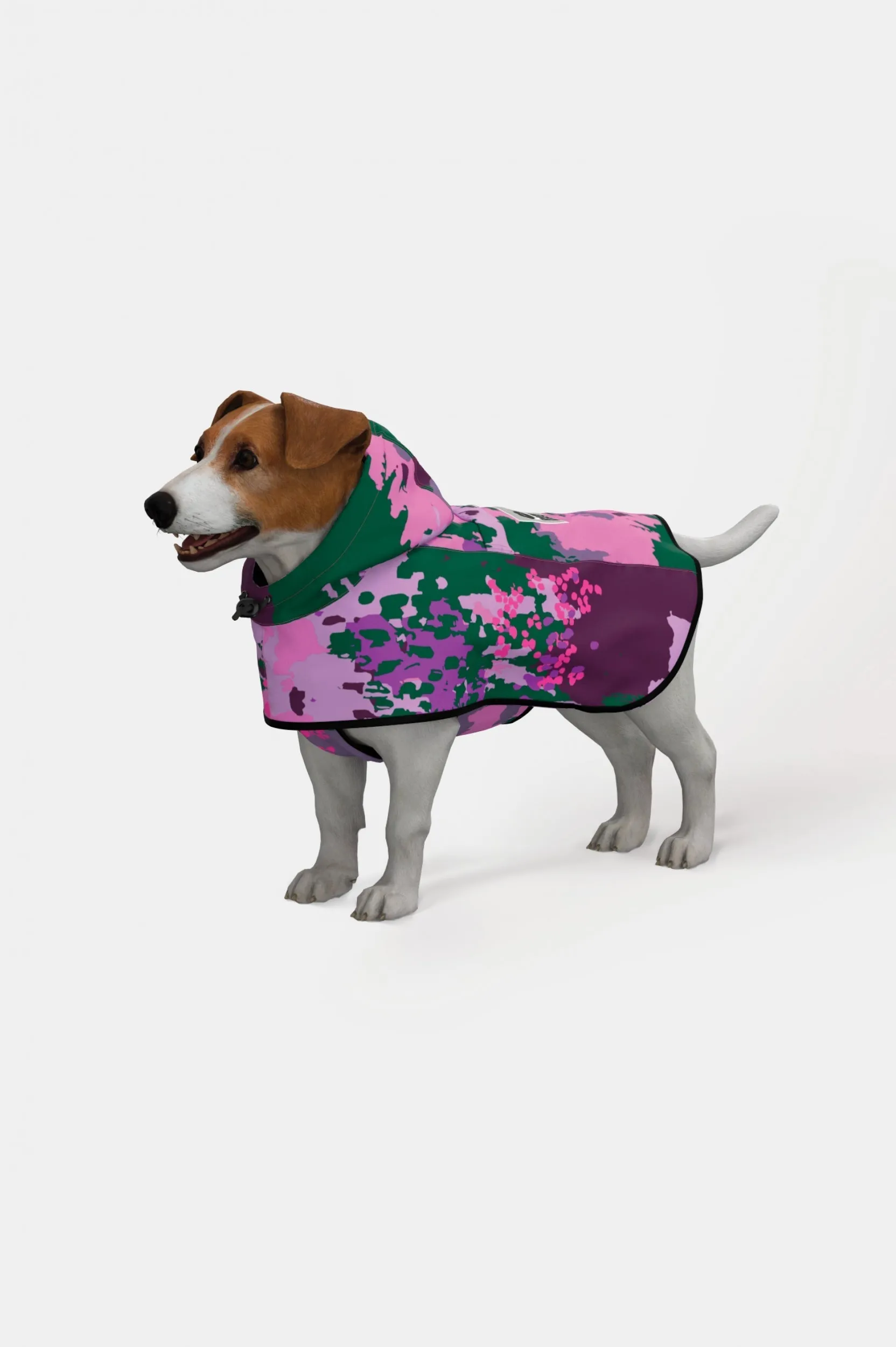 Dog Rain Poncho Digi Spring Camo