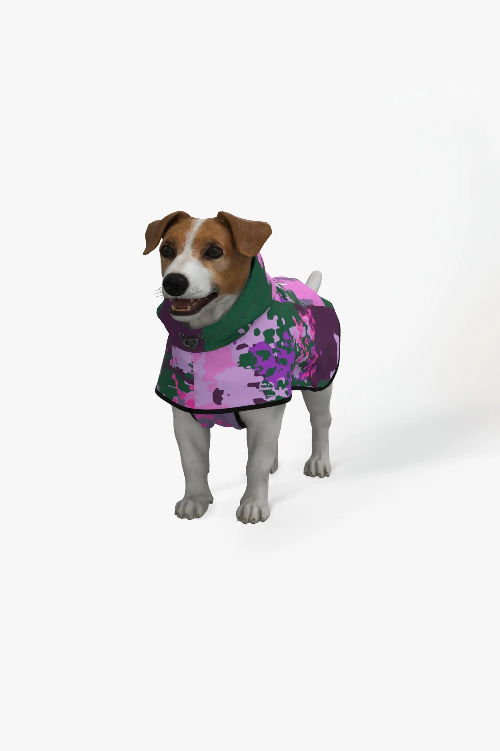 Dog Rain Poncho Digi Spring Camo