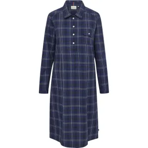 Douglas Dress - Navy Check