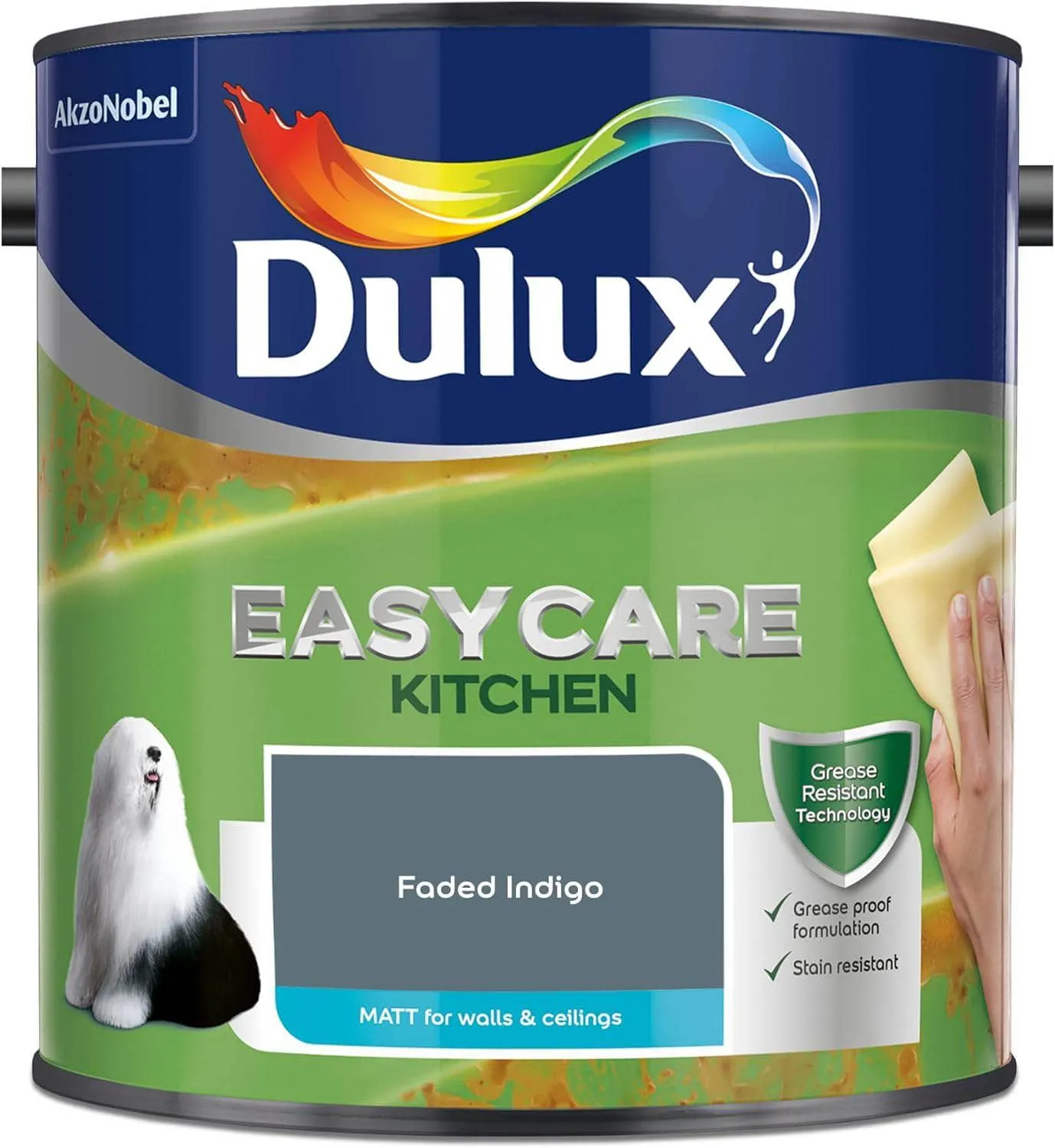 Dulux Easycare Kitchen 2.5L Matt Emulsion - Faded Indigo