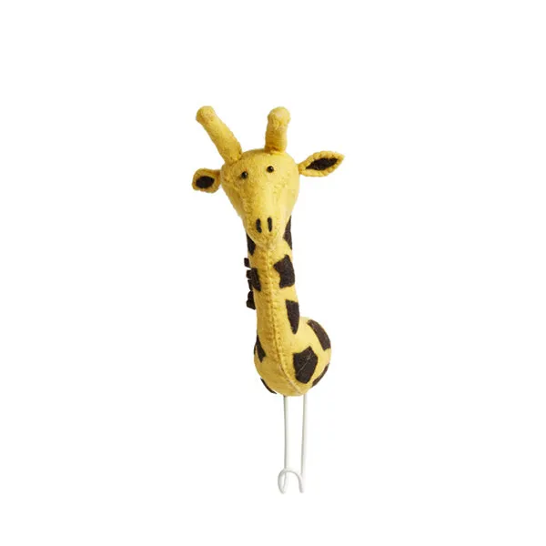 Fiona Walker Animal Head Hook – Giraffe Yellow