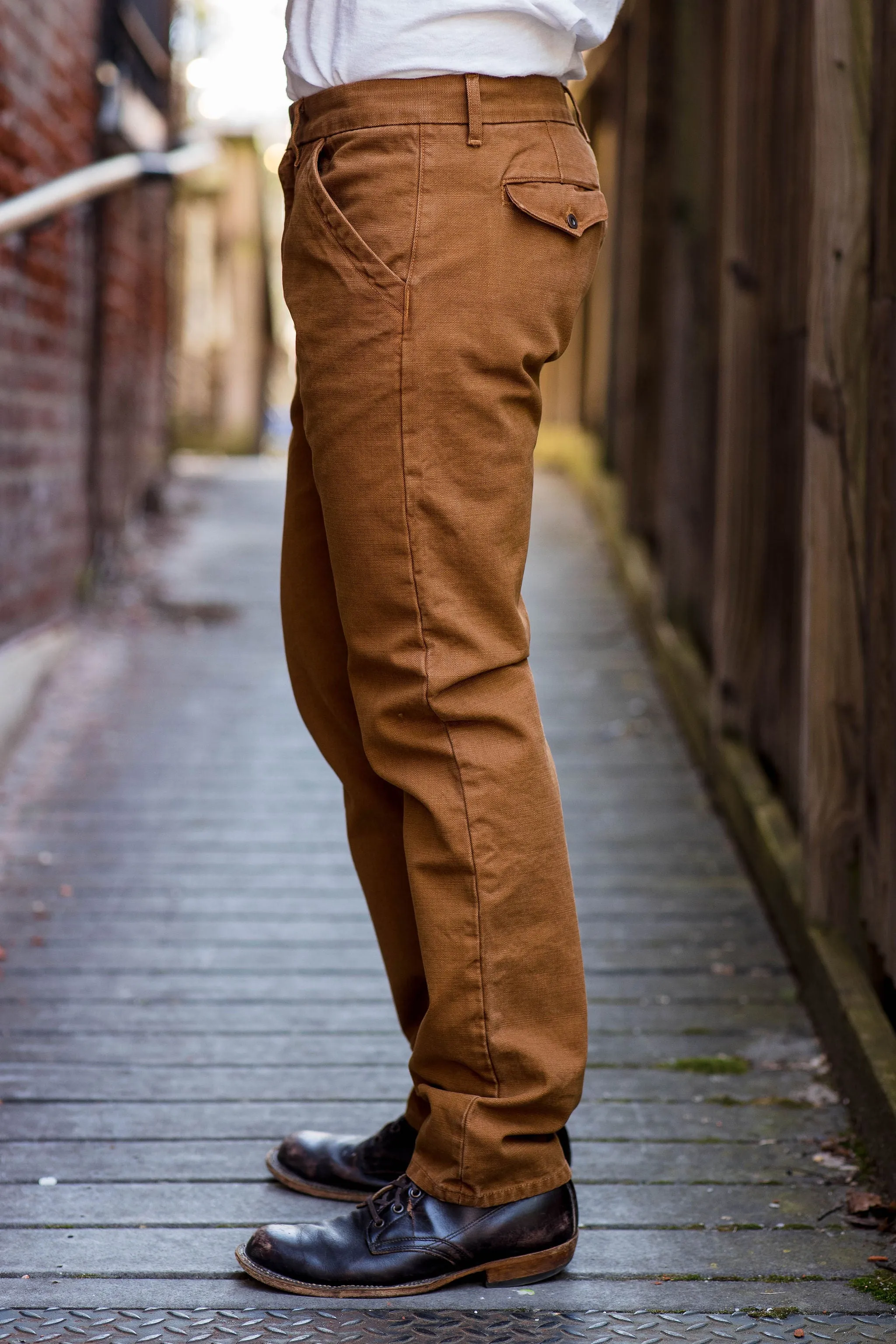 Freenote Cloth Workers Chino Slim Fit - 14oz Slub Rust