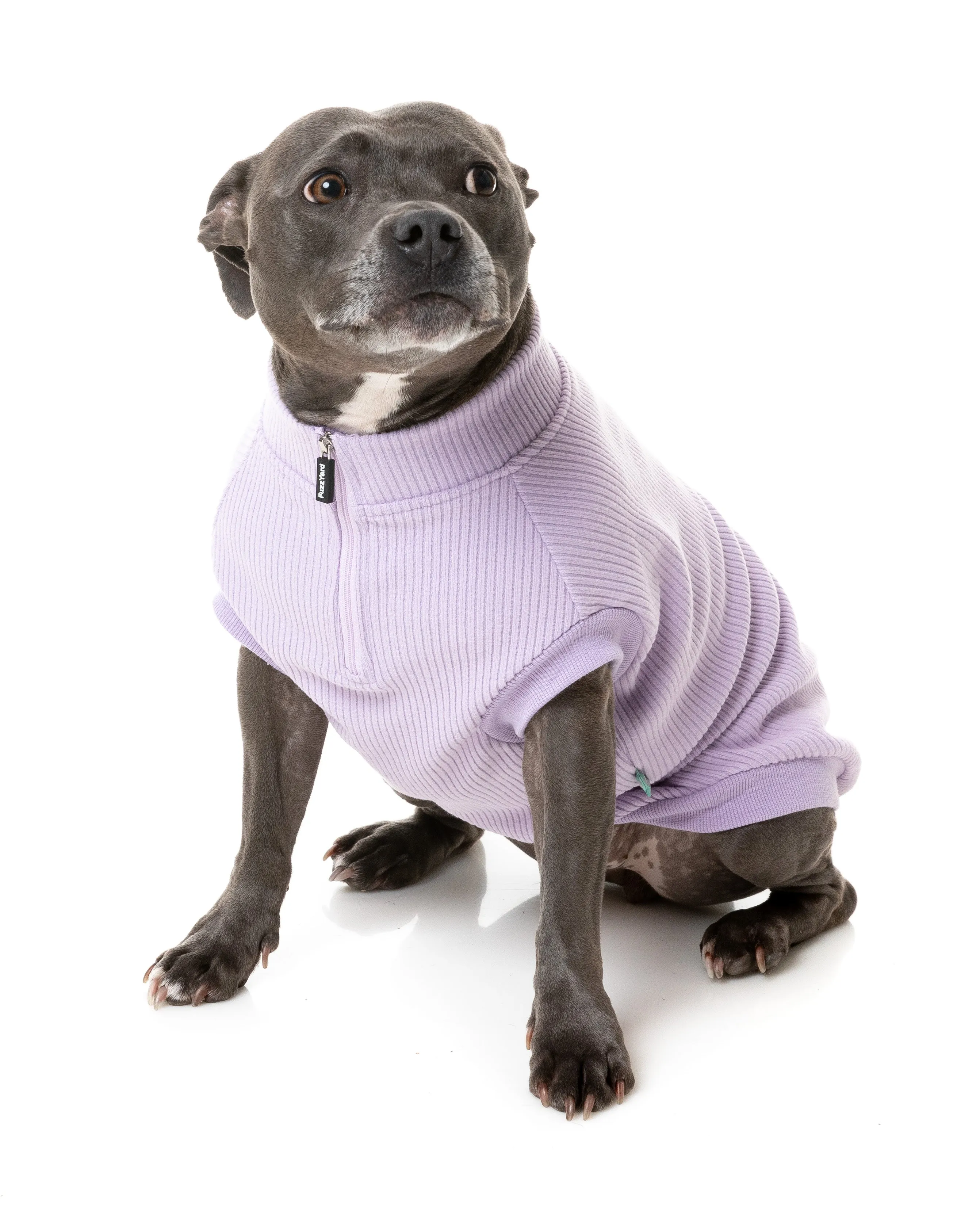 FuzzYard Cambridge Dog Sweater Lilac