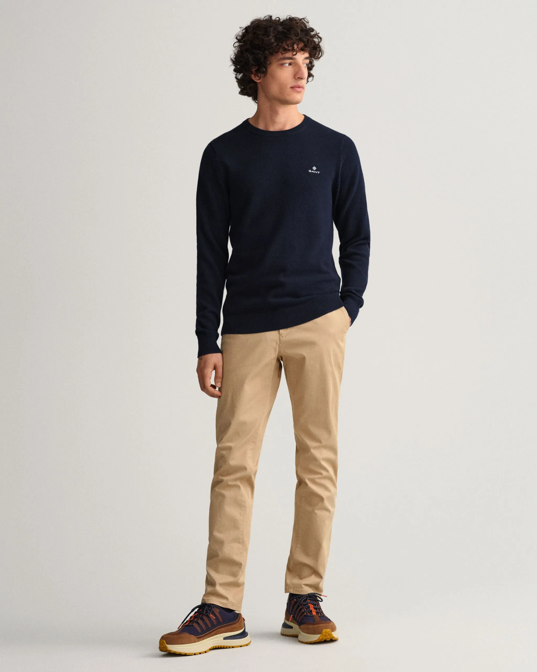 GANT - Hallden Twill Chinos, Dark Khaki