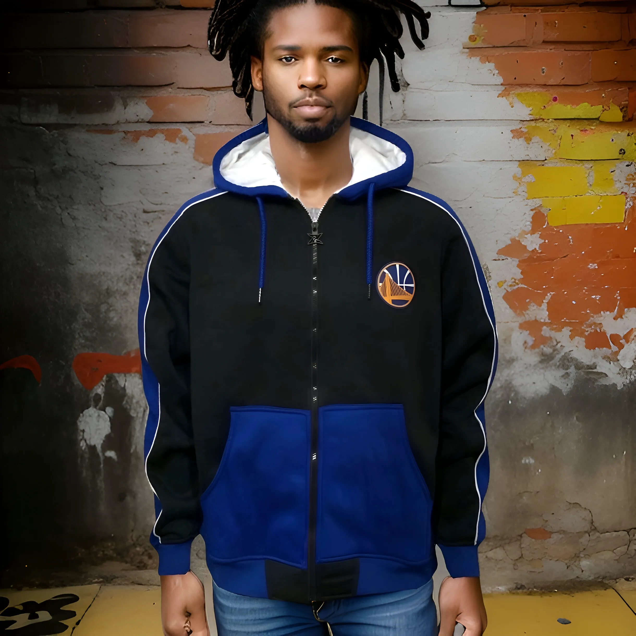 ^GOLDEN STATE WARRIORS^ (ZIPWAY) ZIP UP HOODIES