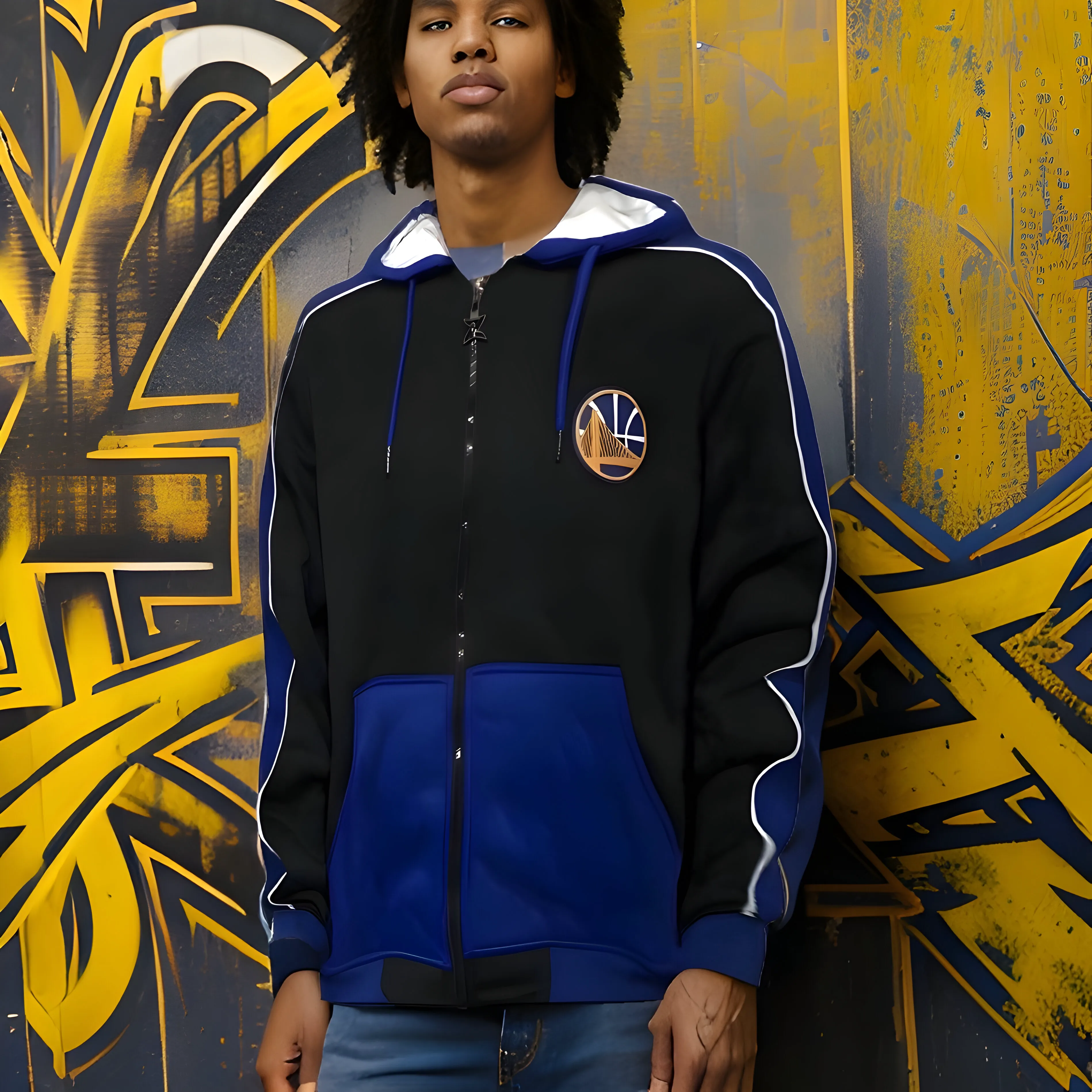 ^GOLDEN STATE WARRIORS^ (ZIPWAY) ZIP UP HOODIES