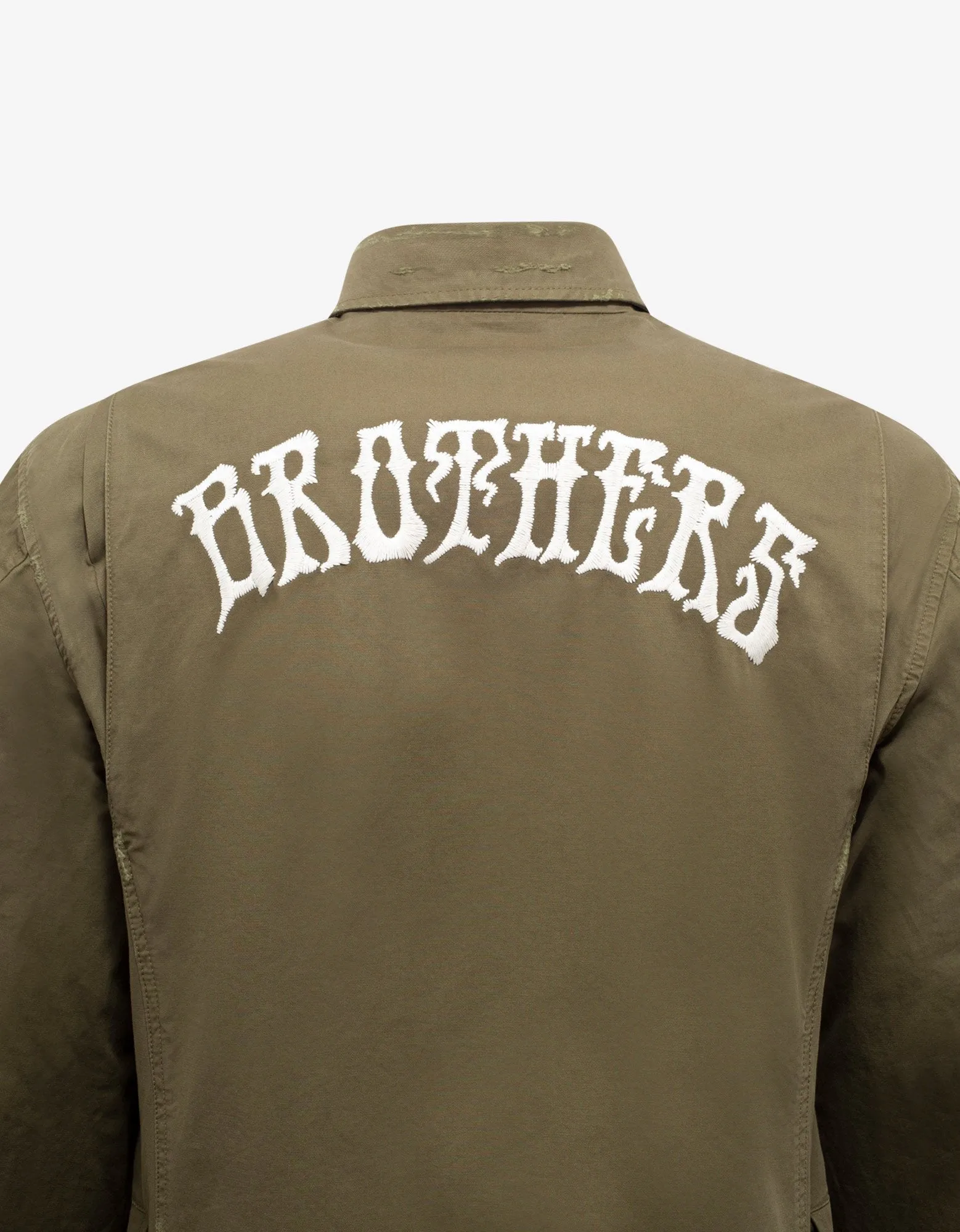 Green Brothers Military Short Parka Jacket