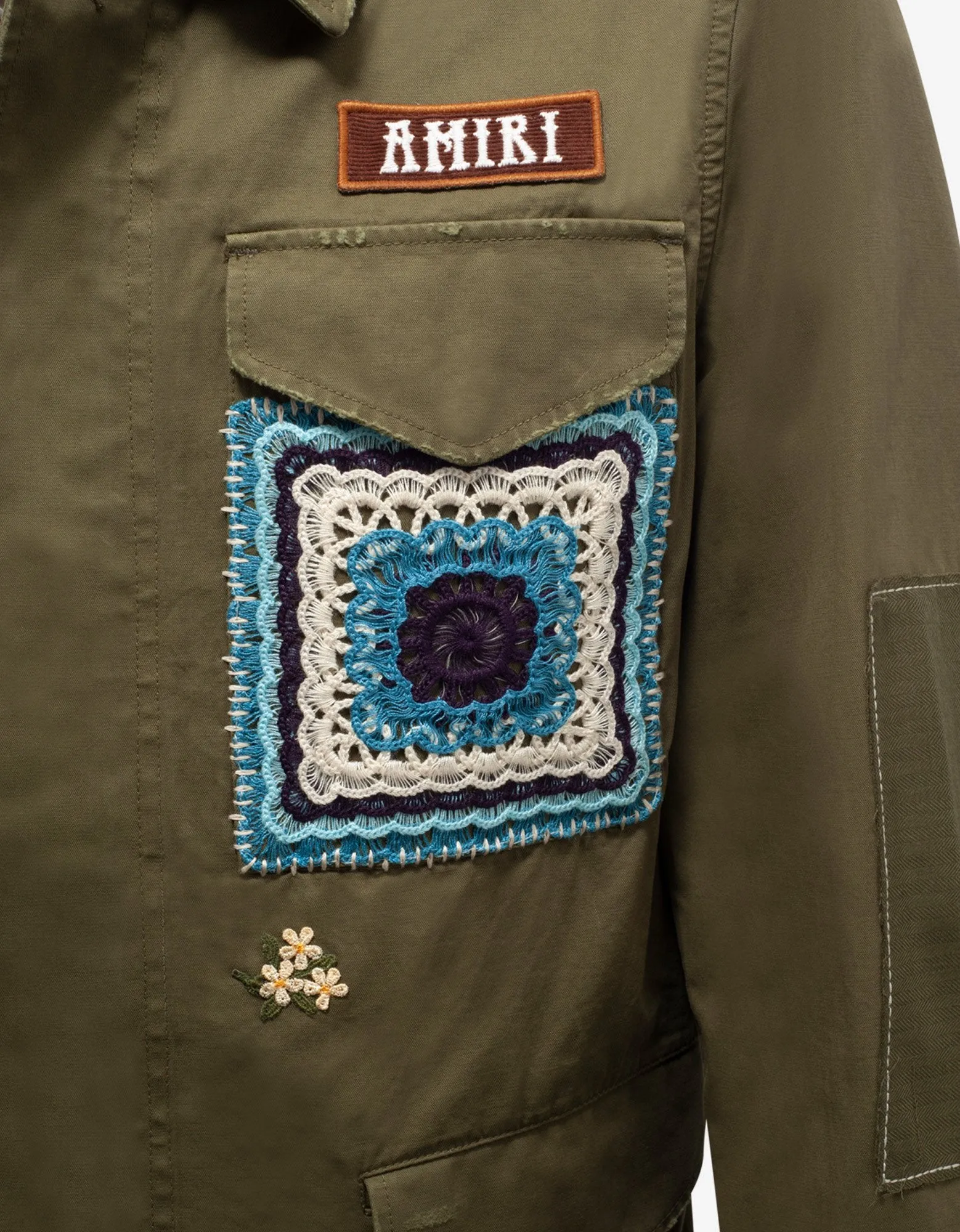 Green Brothers Military Short Parka Jacket