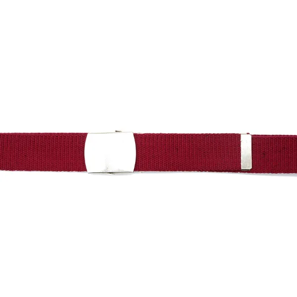 GREG - Mens Maroon Canvas Webbing Belt