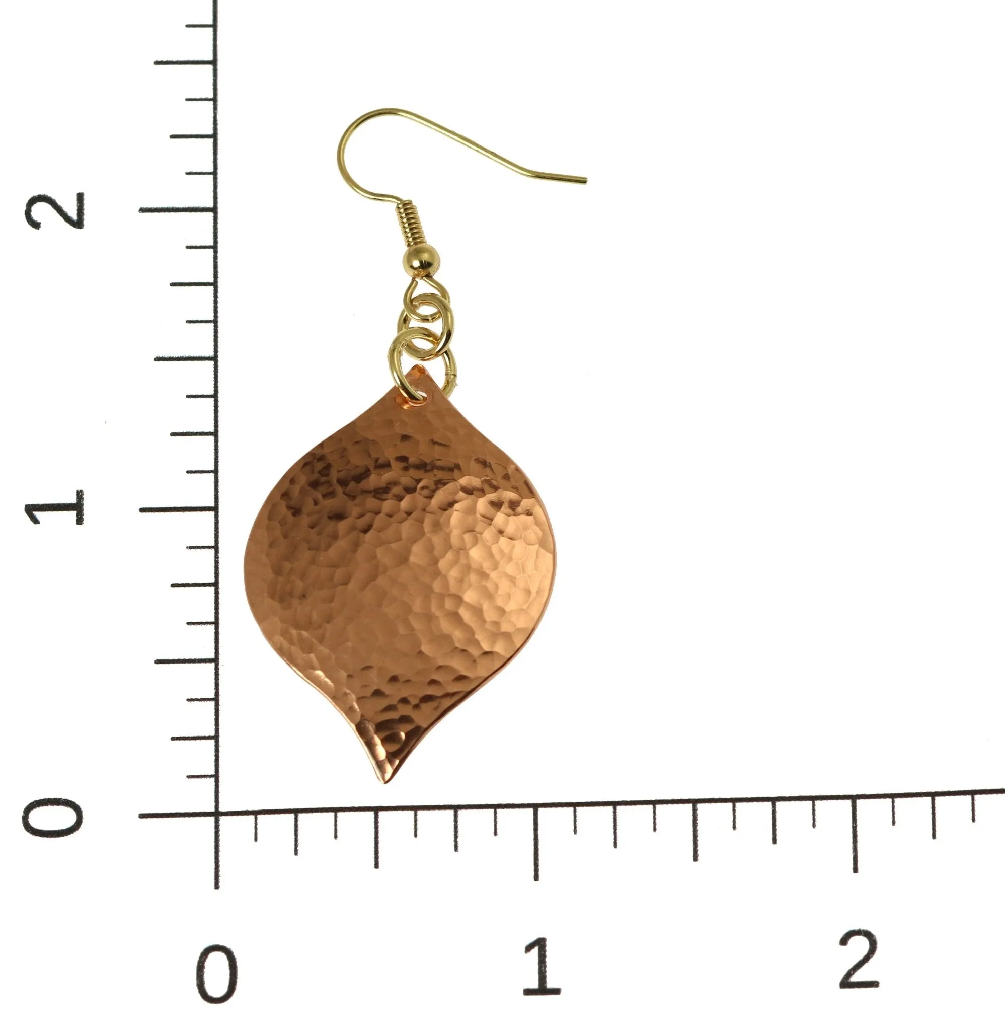 Hammered Copper Marrakesh Drop Earrings