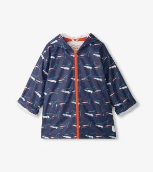 Hatley - Raincoat, Colour change sharks