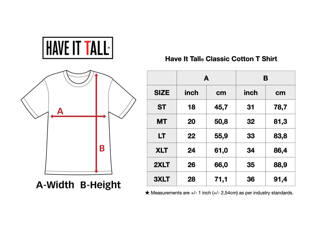 Have It Tall Classic Cotton T Shirt, OD Green 2 Pack