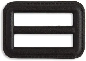 Imitation Leather Belt Buckle 1 1/2" Black for Overcoats and Raincoats