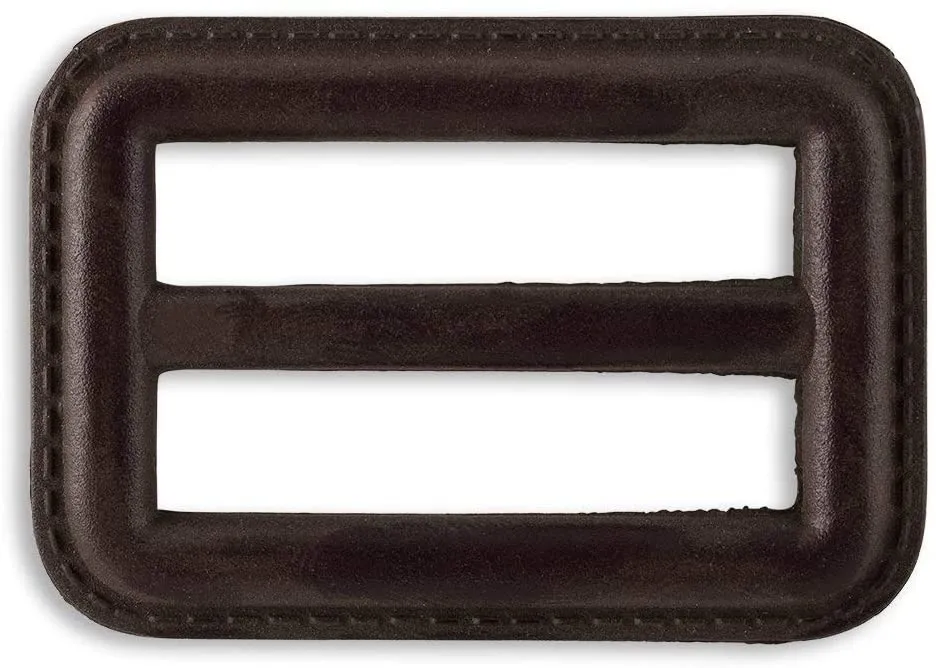 Imitation Leather Belt Buckle 1 1/2" Black for Overcoats and Raincoats