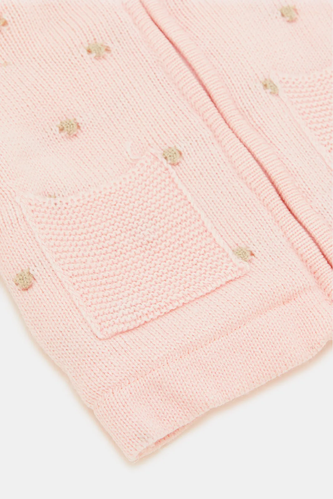 Infant Girls Pink Hooded Cardigan