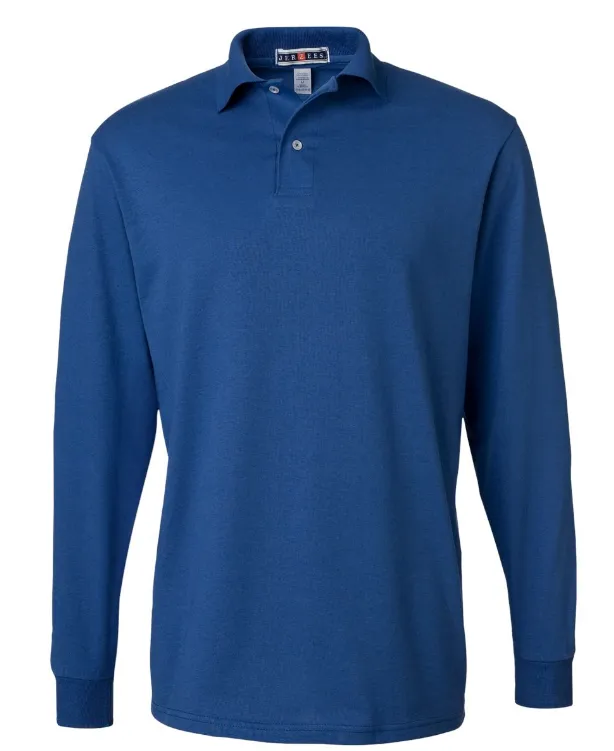 JERZEES - SpotShield™ 50/50 Long Sleeve Polo