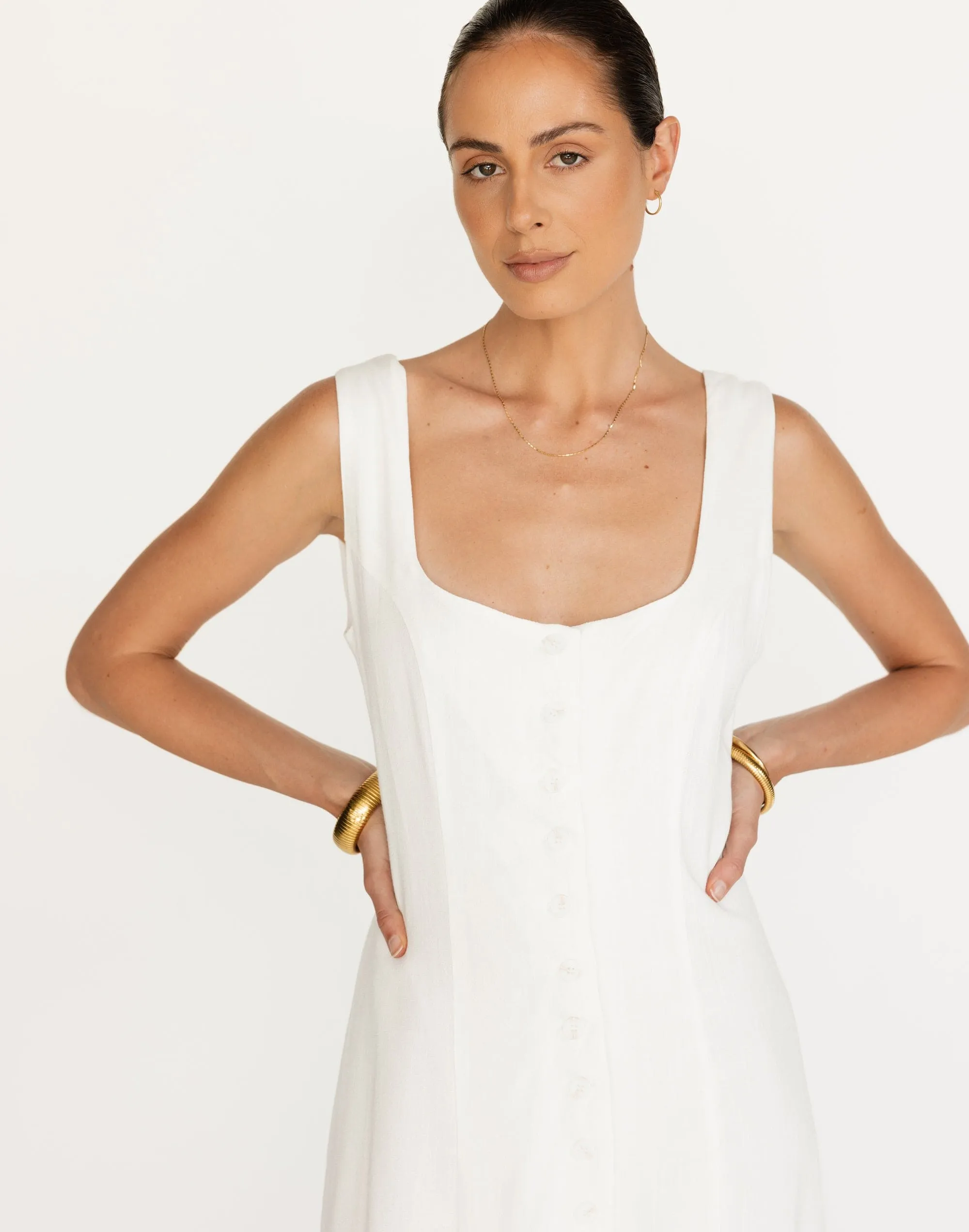 Joni Maxi Dress (White)