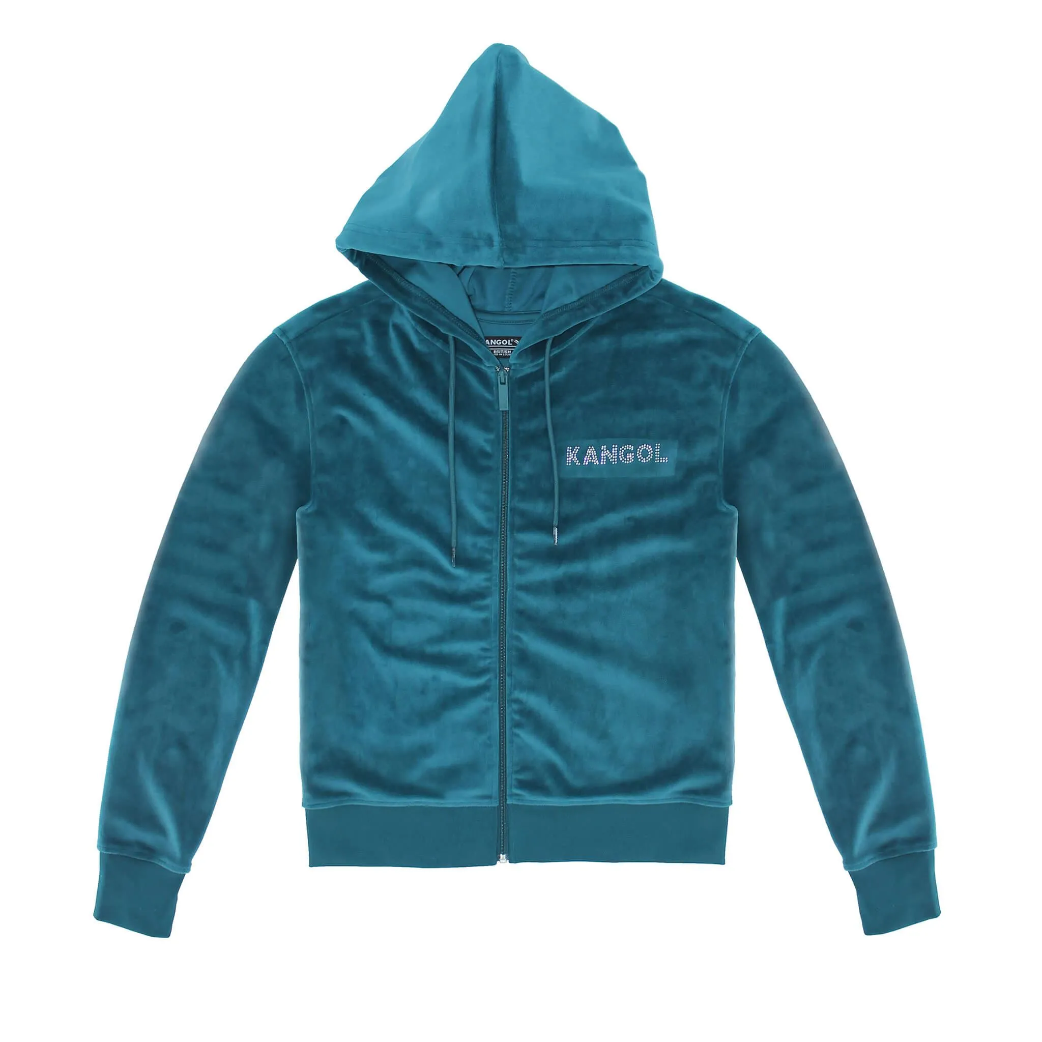 Kangol Velour Crystal Zip Hoodie