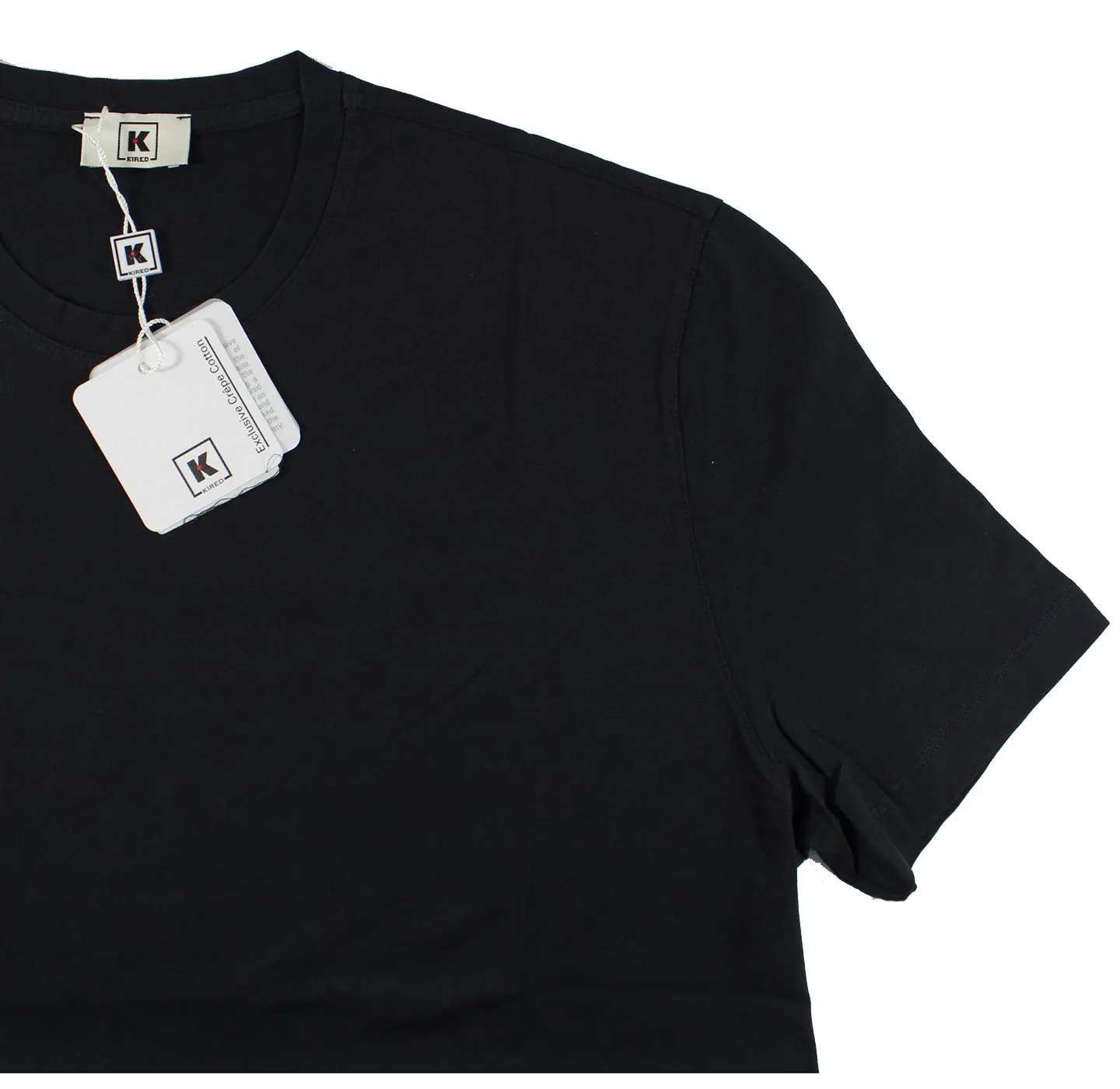 Kired Kiton T-Shirt Dark Blue Crêpe Cotton