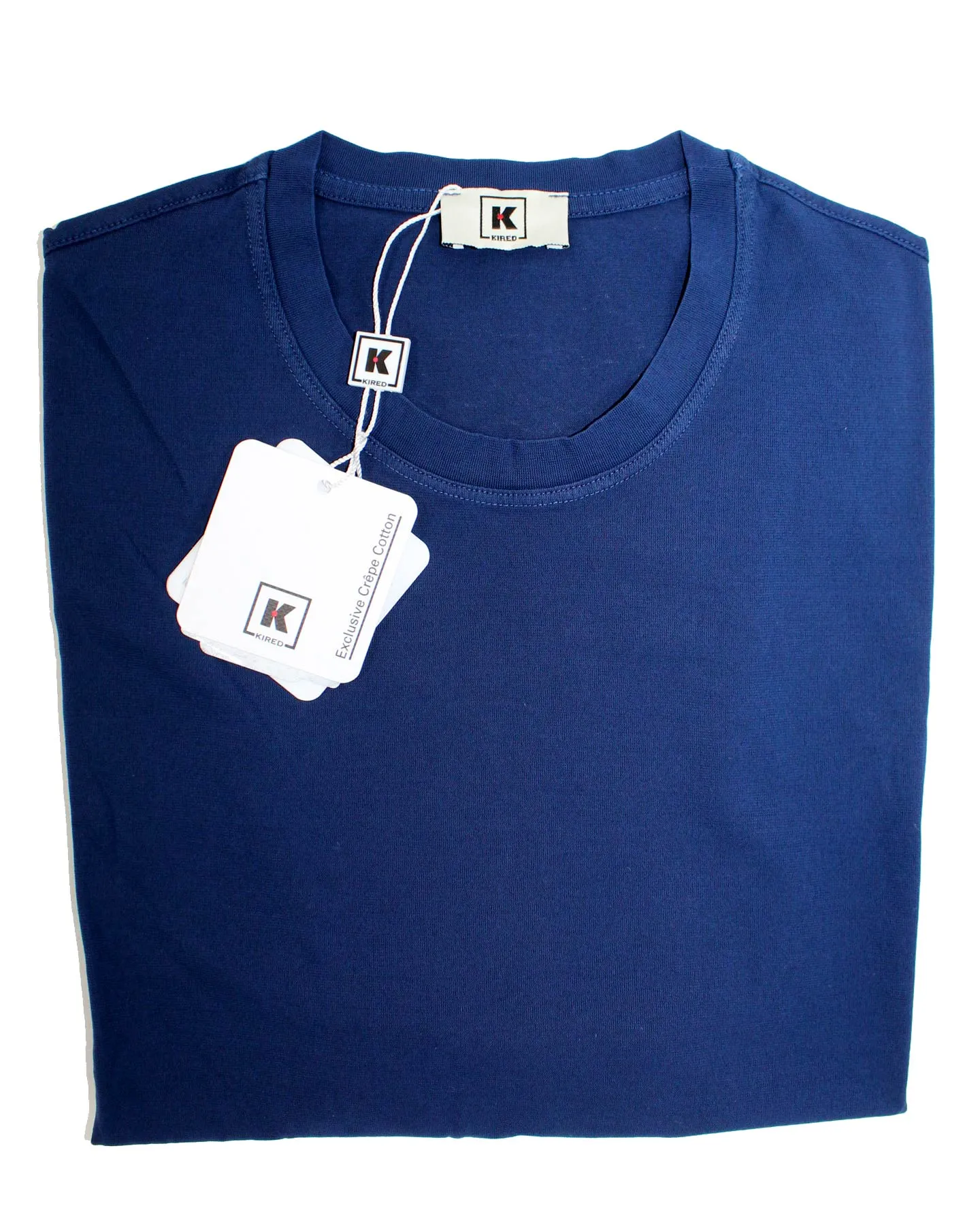 Kired Kiton T-Shirt Navy Crêpe Cotton