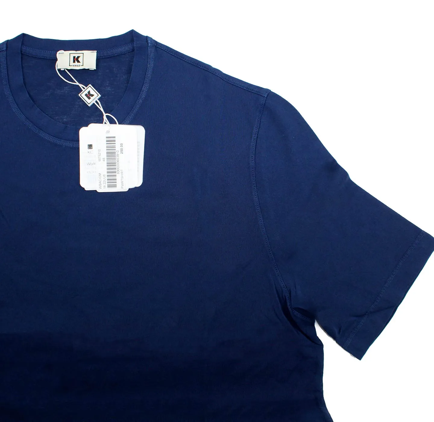 Kired Kiton T-Shirt Navy Crêpe Cotton