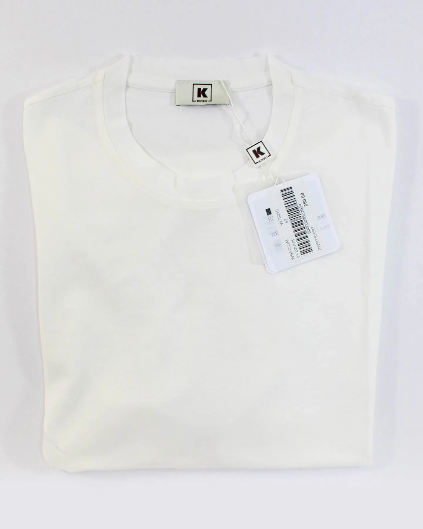 Kired Kiton T-Shirt White Crêpe Cotton EU 52/ L