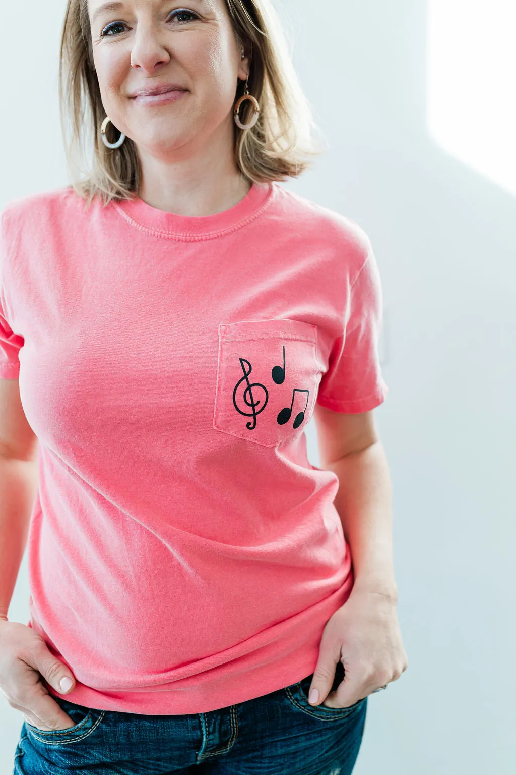 Music Note Pocket T-Shirt