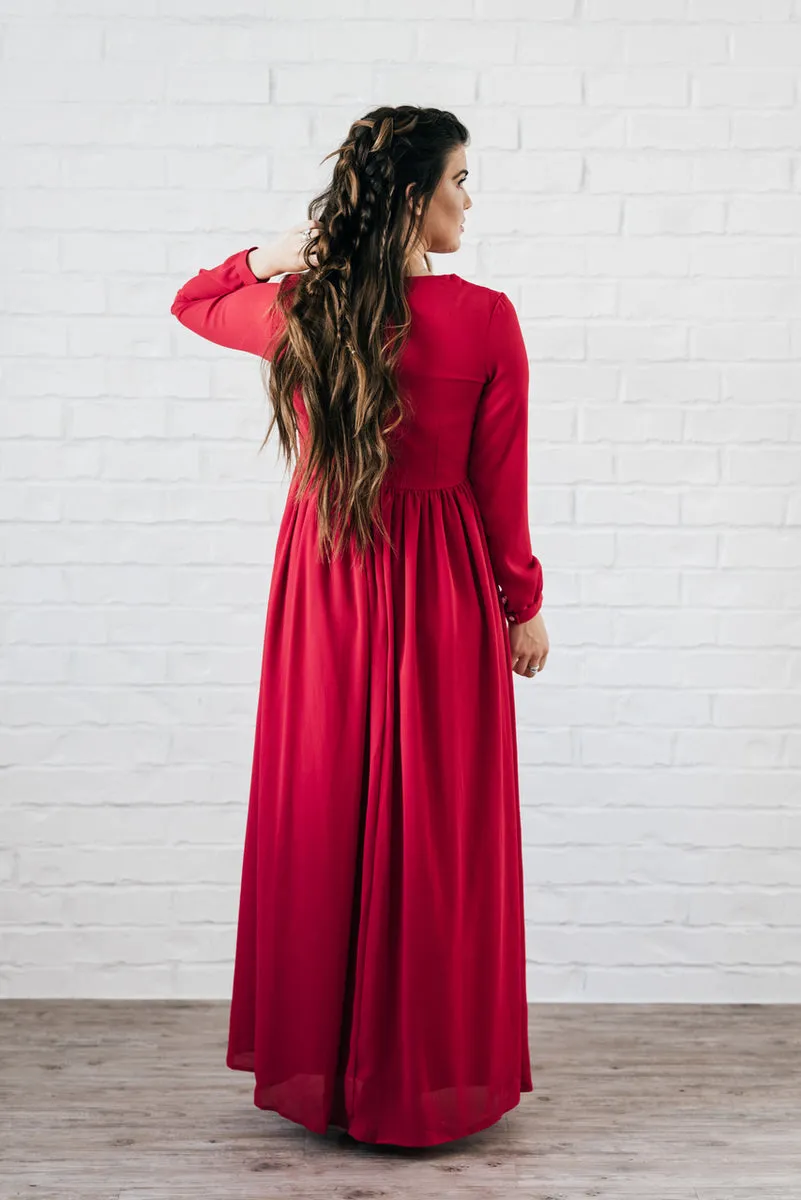 Nantucket Maxi Dress Red