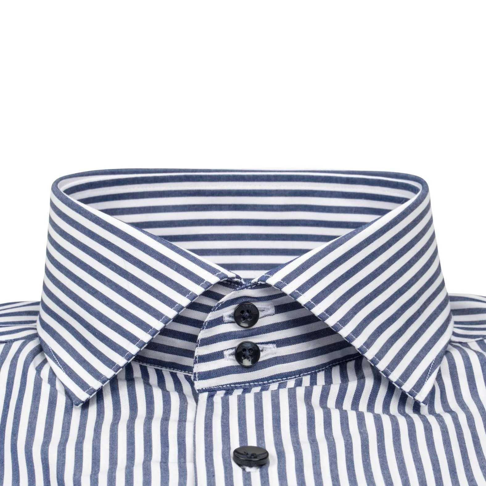 Navy Awning Poplin Dress Shirt